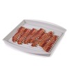 PrepSolutions Microwavable Bacon Grill, White – Nonstick, Easy-Clean Design, 1