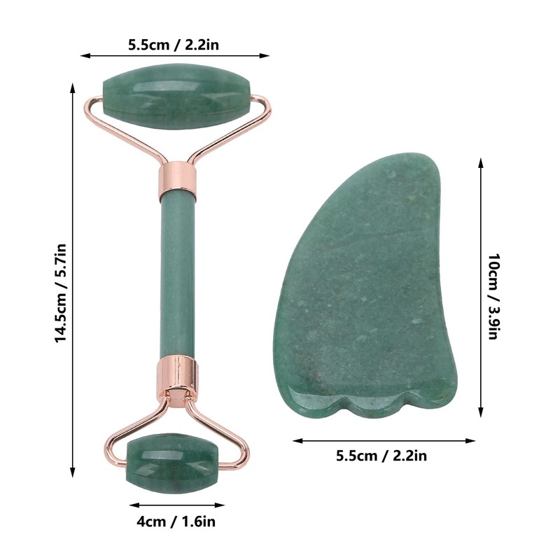 Double Head Roller Massager Facial Body Gua Sha Scraping Board
