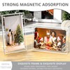 Eyaeyao Acrylic Picture Frames 2 Pack, Magnetic Acrylic Frame, Two