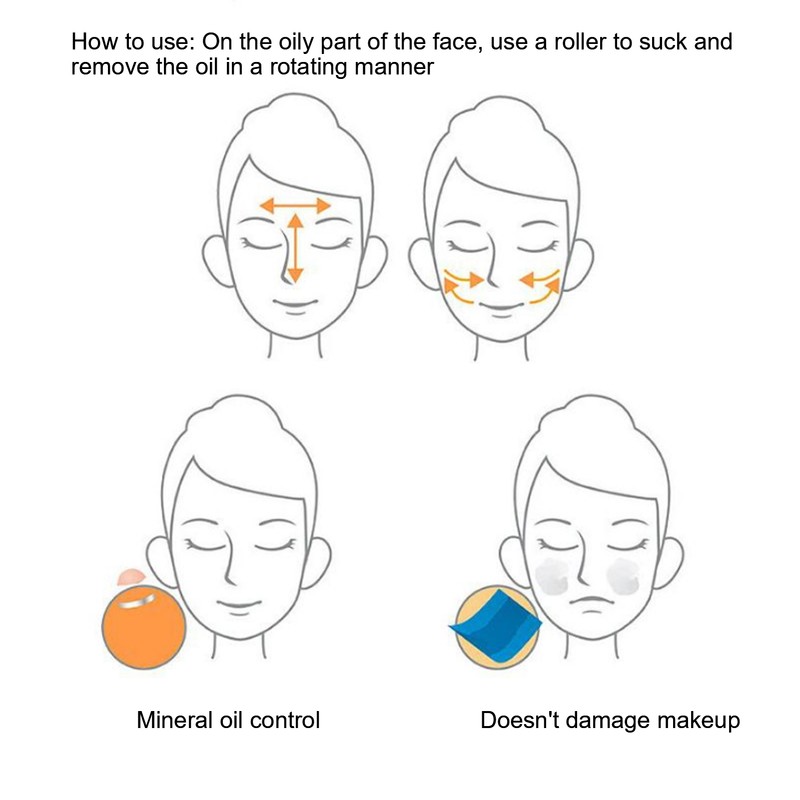 Volcanic Oil Absorbing Face Roller Facial Skin Cleansing Oil Control