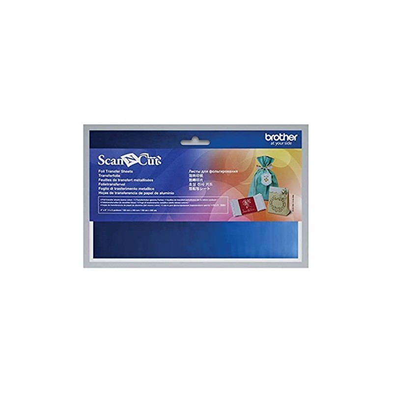 Brother Scans N Cut-Blatt, Metallic, Blau, 4-teilig, 10 x 20