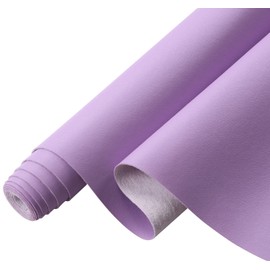 Picheng Smooth Solid Color Faux Leather Sheets 13.8"X53"(35cmX135cm),Soft Faux Leather Roll Very Suitable for Making Crafts,Leather Earrings, Bows,Sewing DIY Projects (Light Purple)
