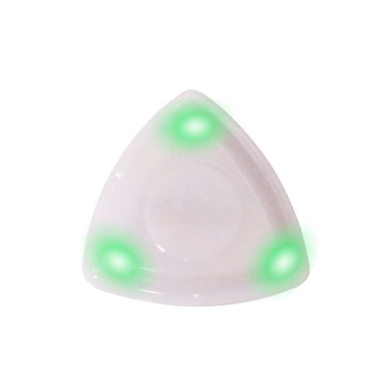 3 Pcs LED Guitar Pick White Green Purple Light Up