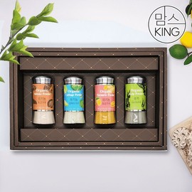 Moms King Cheonglim Farm Chamnongin Organic 4-Type Shiitake Mushroom, Turmeric, Cabbage, and Kelp Seasoning Gift Set / 청림농원 참농인 유기농 4종 표고울금양배추다시마 조미료 선물세트