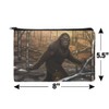 Bigfoot Sasquatch Walking in The Woods Pencil Pen Organizer Zipper