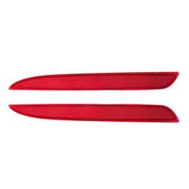 VekAuto Bumper Reflector Compatible for MAZDA 3 BL 2010-2013, Durable ABS Plastic Red Rear Left Right Bumper Reflector Side Marker