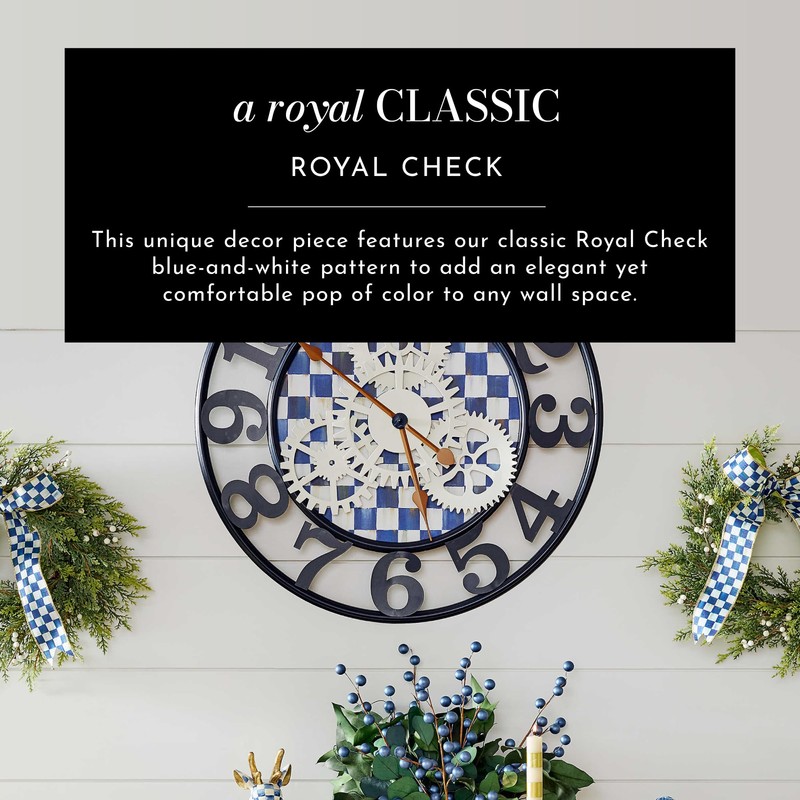 MACKENZIE-CHILDS Wall Clock, Decorative Clock for Kitchen and Living Room,