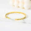 HIQUACC Women's Stainless Steel Bracelet 18K Gold Plated Bracelet Crystal