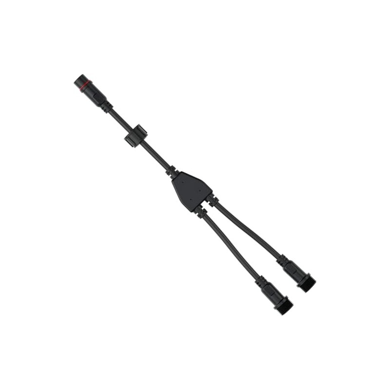 2 Way Lighting Splitter Connector 2Pin Y Shape 1 Male