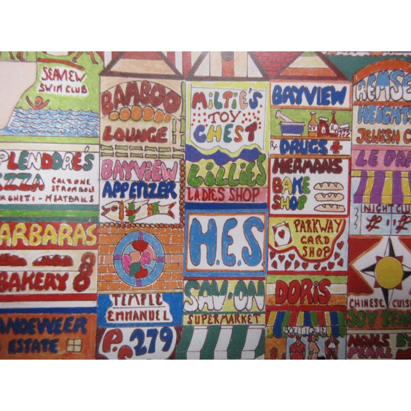 CANARSIE, BROOKLYN by AL SCHREIBER HAND SIGNED & NUMBERED-FRAME