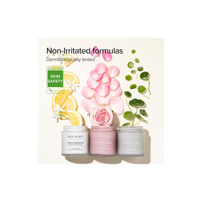 Mary&May [Mary&May]*TIMEDEAL* Rose Hyaluronic Hydra Wash off Pack 125g