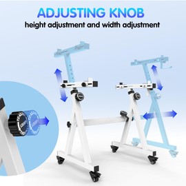 Universal Z-style Heavy-Duty Piano Keyboard Stand - Adjustable and Portable for 61/88 Keys (White)