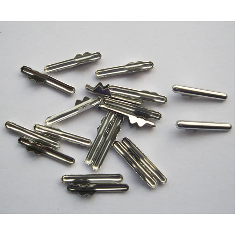 GSHLLO 100 PCS Metal Barbs Elastic Barbed Cord Fastener Cord