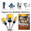 Evponk 3 Pcs Bowl Tray Template Router Bits Set 1/4"