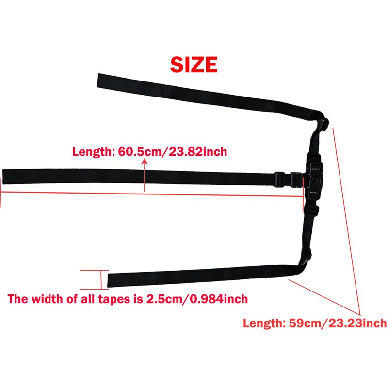 3 Point Harness Seat Belt for Kids, Adjustable Baby Safety