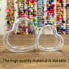 AIMALL 20pcs Heart-Shaped Transparent Plastic Packaging Boxes - Candy, Jewelry,