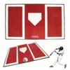 Baseball & Softball Hitting Mat - 6x4ft Anti-Slip Rubber Base,