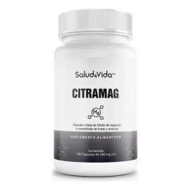 Citrato de Magnesio 100 Cápsulas de 500 mg | Citramag | Salud&Vida