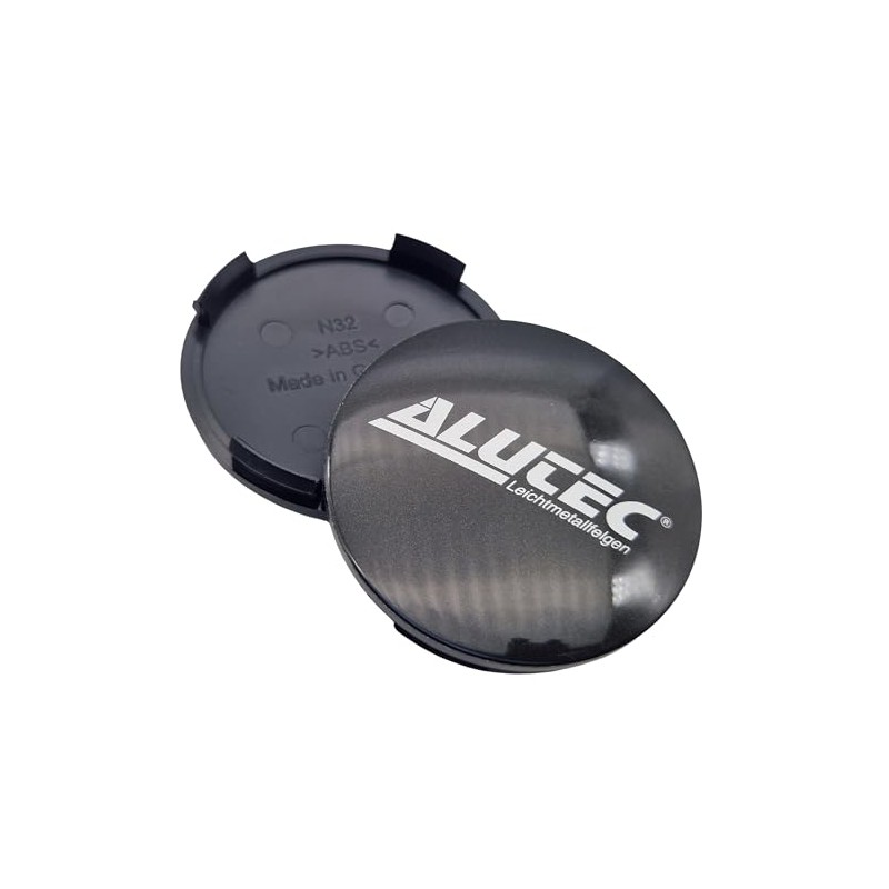 1 x Alutec Hub Cap 64 mm Graphite (N32) Logo