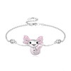 Axolotl Bracelet 925 Sterling Silver Pink Newt Adjustable Bracelet Animal