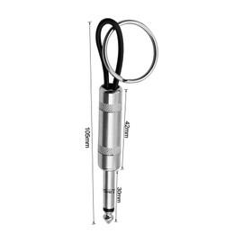 LALOCAPEYO 4-Piece Set Guitar Amplifier Plug Keychain Guitar Plug Keyring 6.35mm Audio Plug Type Music Gift Recording Studio Rehearsal Space Guitar Lover Decoration