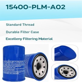 15400-PLM-A02 Engine Oil Filters Compatible with Honda Accord CR-V Civic Acura, GX610 GX630 GX660 GX670 GX690 GXV340 GXV390 GXV610 GXV630 GXV660 Replaces 15400-RTA-003, 15400-PR3-003 1 Pcs（blue）