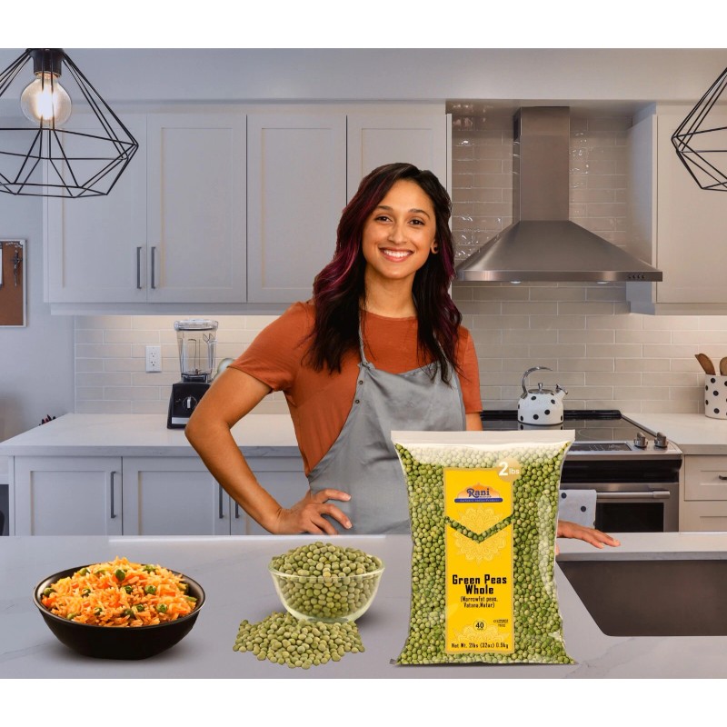 Rani Green Peas Whole, Dried (Marrowfat Peas, Vatana, Matar) 2lbs