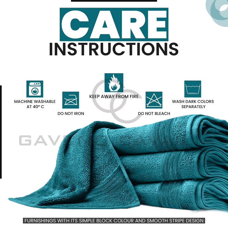 Gaveno Cavailia 100% Natural Cotton Thick Absorbent 450 GSM Hampton