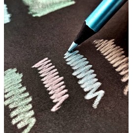 Madeki 12 Metallic Colouring Pencils, Colouring Pencils for Adults,Assorted Colors Wooden Pencil Set for Kids Artists Beginner,Sketching/Adult Colouring Books.