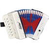 Eastar Piano Accordion 10 Keys Beginner Set, Musical Instrument, White