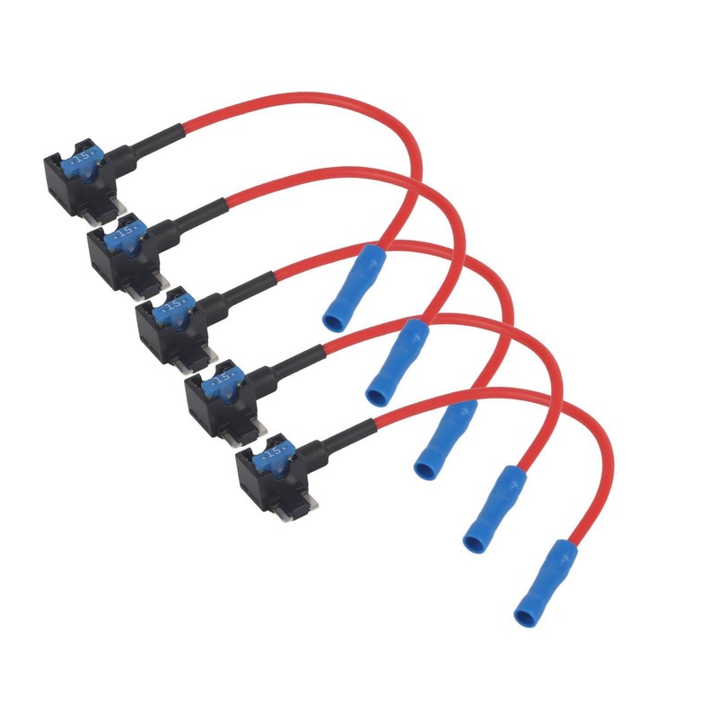 Eacam Car Fuse Adapter, 5Pcs Fuses Holder for Micro Mini,