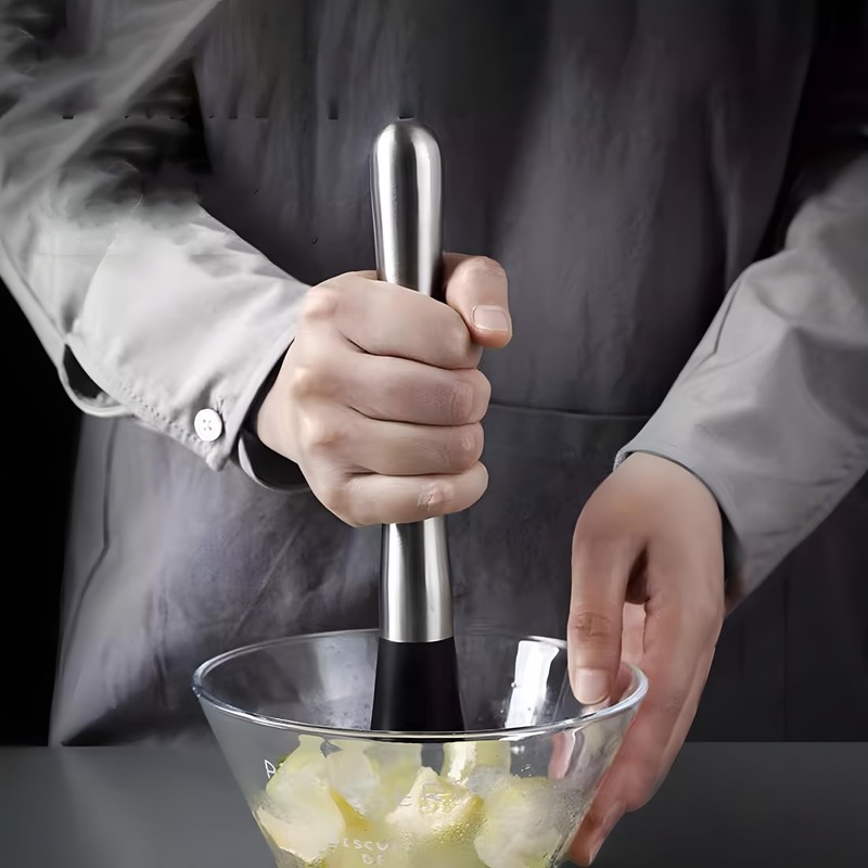 Cocktail Strainer Barware Cocktail Muddler,Cocktail Stirrer, Stainless Steel Stirrer, Lime