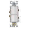 Broan-NuTone P2RW Two-Rocker Wall Control Switch for Bathroom Exhaust Fan,