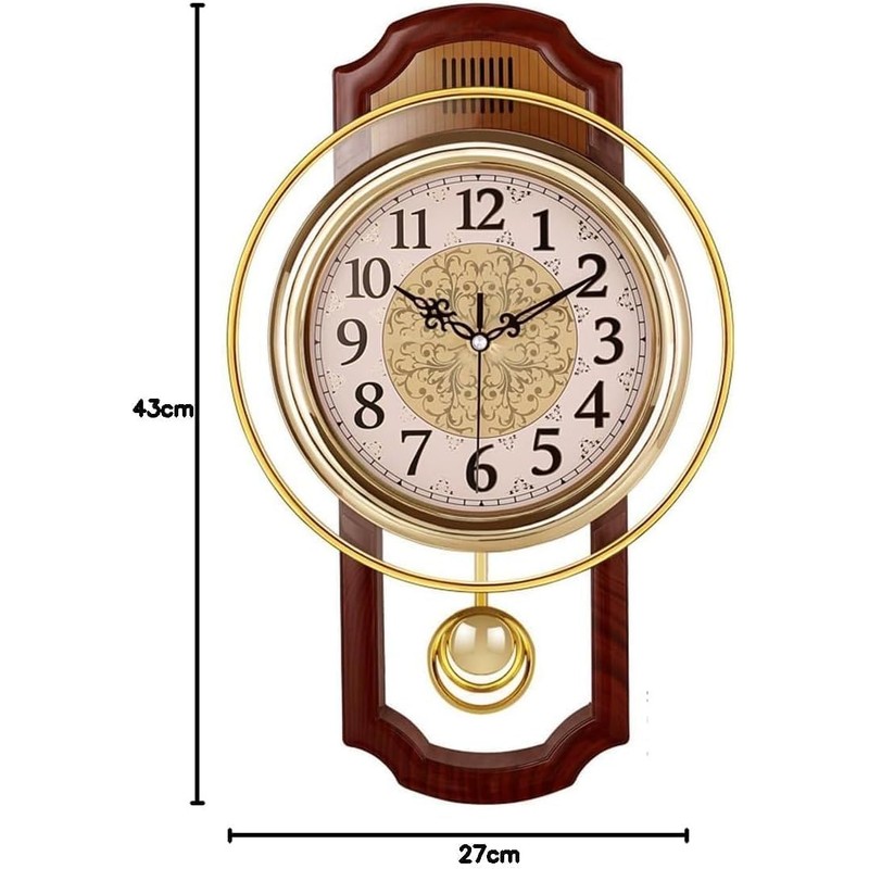 Cunluna European Wall clock,Mute silent quiet Creative Living room Bedroom