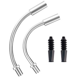 EACOZY Bike V Brake Noodle Cable Guide Pipe, Bicycle Brake Pipe with Rubber Boots for Mountain Bikes Bicycles