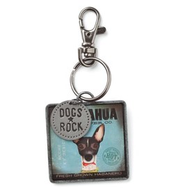 Dogs Rock Chihuahua Keychain