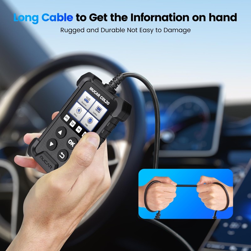 MUCAR OBD2 Scanner Universal OBD2 Code Reader, CDL20 OBD2/EOBD Car