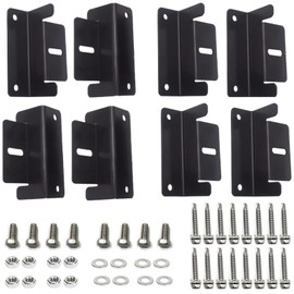 Pack of 8 Solar Panel Z Holder - Solar Panel Mount with Nuts and Screws, Black Solar Panel Mounting Bracket, Roof Brackets, Solar Panels, for Motorhome, Boat and Other Roof Installation