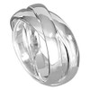 Cassini R3RX1 Women's Ring 925 Sterling Silver Wrap Ring Matte