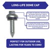 EAGLE 1 Long-Life Metal Roofing Screws: #17 x 1 Dome