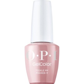 OPI GelColor, Soft Pink Opaque Crème Gel Nail Polish, Up to 3 Weeks of Wear & Self-Correcting Formula, Tickle My France-y, 0.5 fl oz
