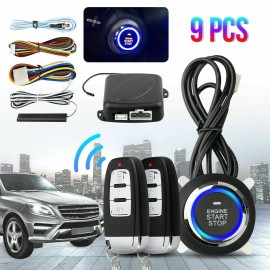 LokoCar Keyless Entry Engine Start Alarm System Push Button Remote Starter Stop Car SUV