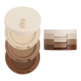 Kaja Korean Eyeshadow Trio - Beauty Bento (Matte, Shimmer, Glitter Options) | High Pigment & Long Lasting | Portable, Easy to Use, Compact, Convenient, and Travel Friendly Eyeshadow:_Toasted Caramel