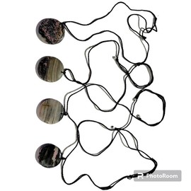 Rhodonite Pendant necklace - Size: Small