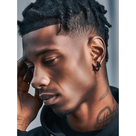 Richsteel Hypoallergenic Dragon Earrings Stainless Steel Hoop Earrings Punk Jewellery Gift Box, Stainless Steel, No Gemstone