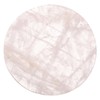 Ciieeo 2pcs Gilded Quartz Round Coasters Crystal Coaster for Drinks