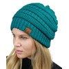 C.C Unisex Chunky Soft Stretch Cable Punto Cálido Fuzzy Forrado