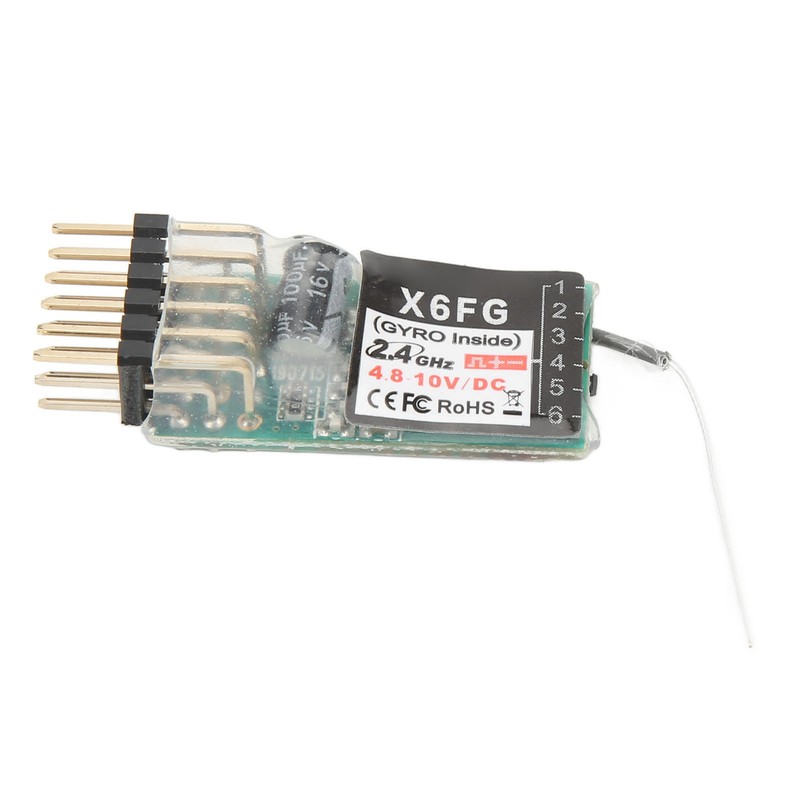 RC Transmitter Black 2.4G 6CH Sensitive Remote Controller With Receiver