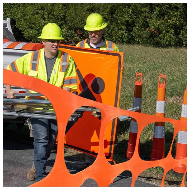 Electriduct Plastic Construction Fencing 250 Feet Orange Netting Barrier Safety