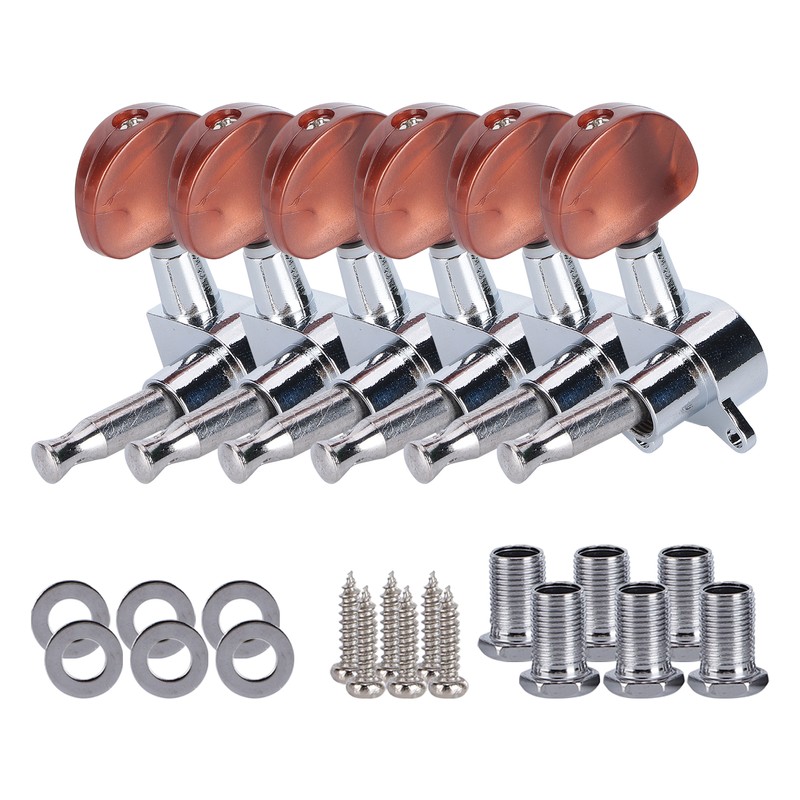 6PCS Guitar Tuning Pegs Electric Acoustic Enclosed Locking Tuner Machine